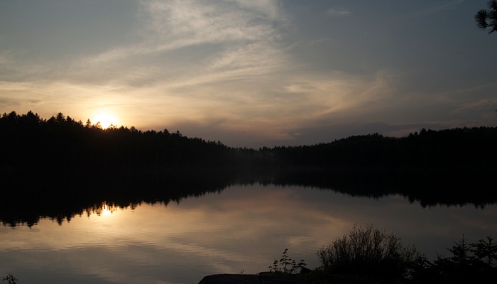 Last sunset on Gouinlock Lake