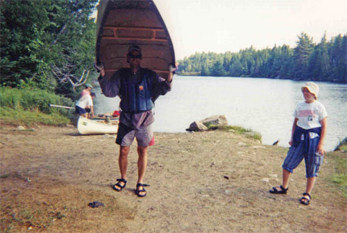 canoe portage image