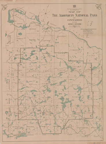 1911 Lands and forests algonquin map