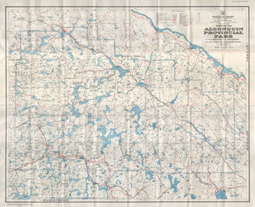 1958 algonqion park map