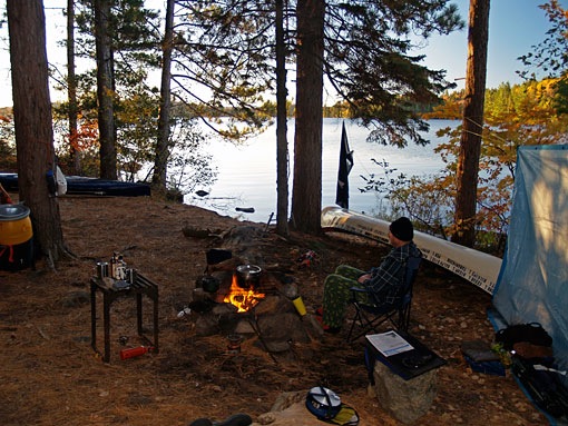 Camp on Burnt Island Lake